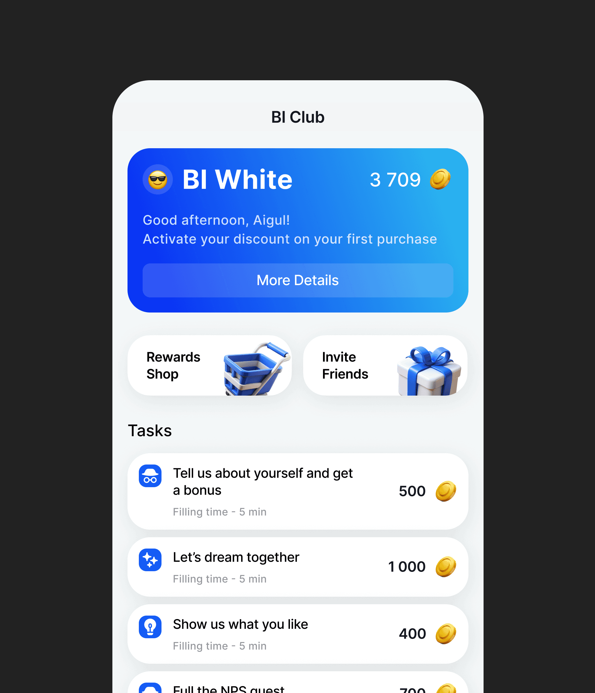 Product direction mockup