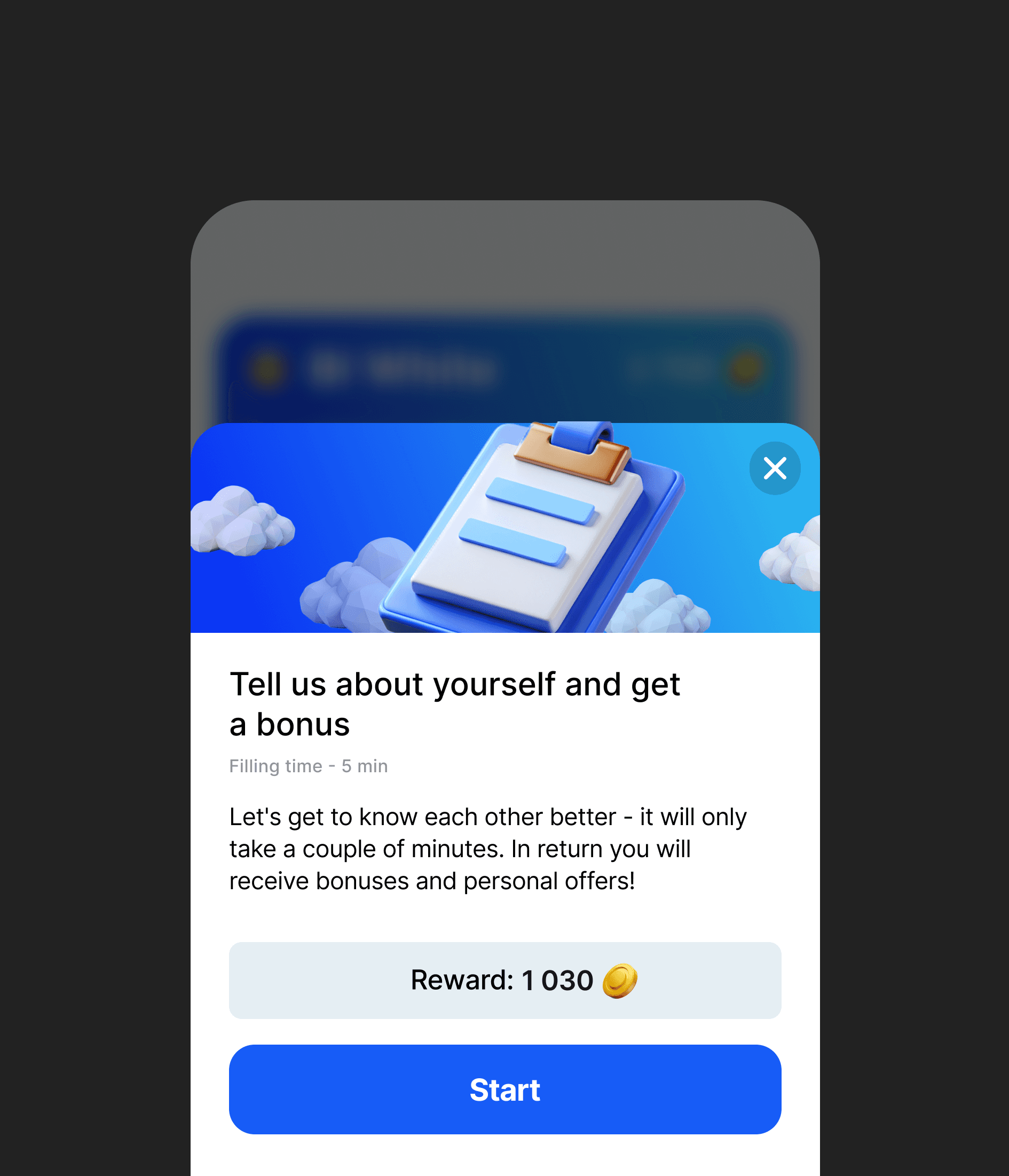 Task list screen